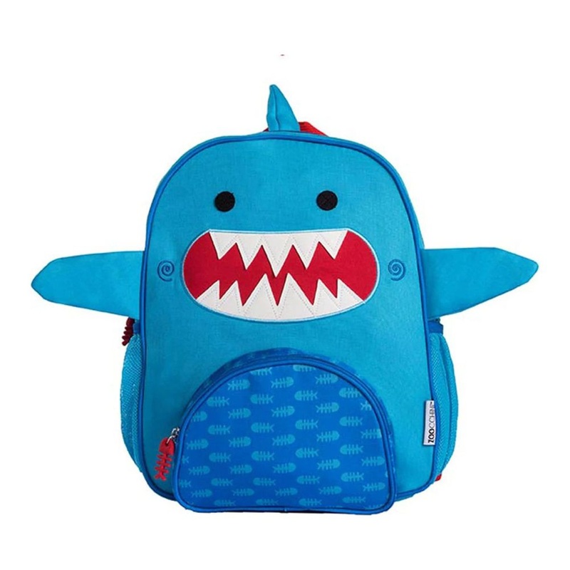 Zoocchini Kids Everyday Square Backpack – Sherman the Shark
